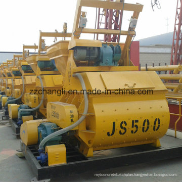 Js500 Self Loading Concrete Mixer, Concrete Pan Mixer